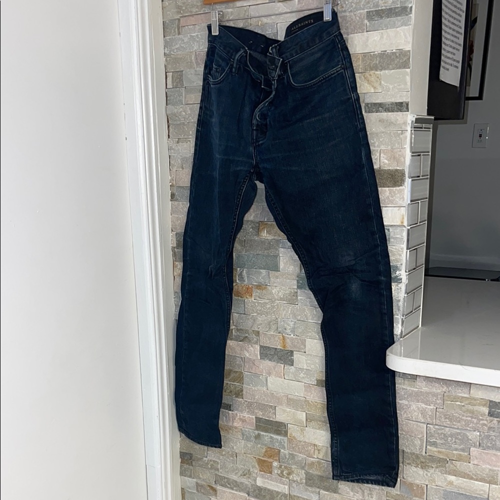 All Saints Pistol Fit Jeans Size 30x32 Slim Fit Blue